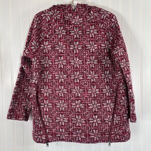 Talbots Womens Nordic Fair Isle Hooded Sweater Size XP Ski Lodge Cabin Alpine